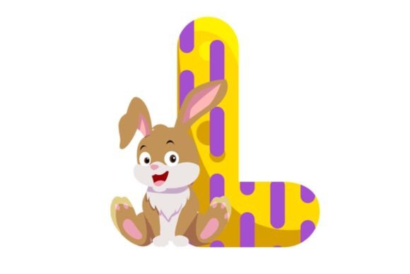 Adorable Design Assets: Using Cute Animal Icons Alphabet L