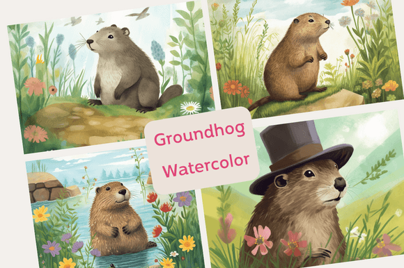 Beaver Groundhog Wood Animal Watercolor: A Designer's Guide