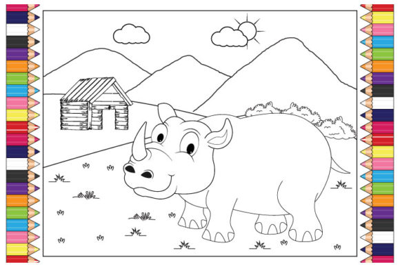 Bringing Personality to Projects with Coloring Rhino Animal Cartoon