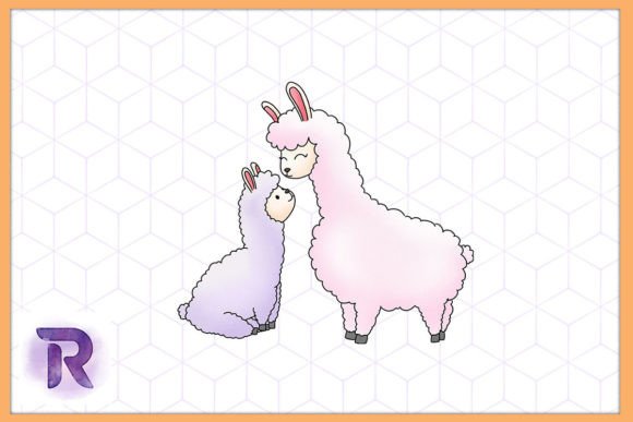 Charm and Character: Mastering the Llama Mama Animal Mother's Day Design Asset