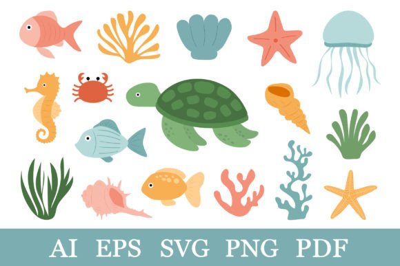 Dive Into Creativity: Undersea World SVG for Designers