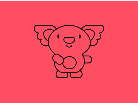 Kawaii Animal Koala Line Background: A Designer's Guide to Adorable Versatility