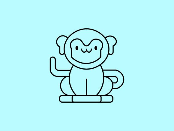 Kawaii Animal Monkey Line Background: A Design Deep Dive