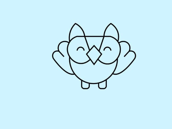 Kawaii Animal Owl Line Background: Your New Secret Weapon for Whimsical Designs