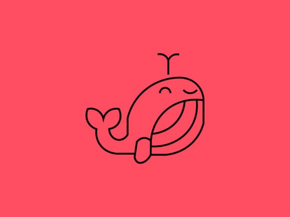 Kawaii Animal Whale Line Background: Design Guide