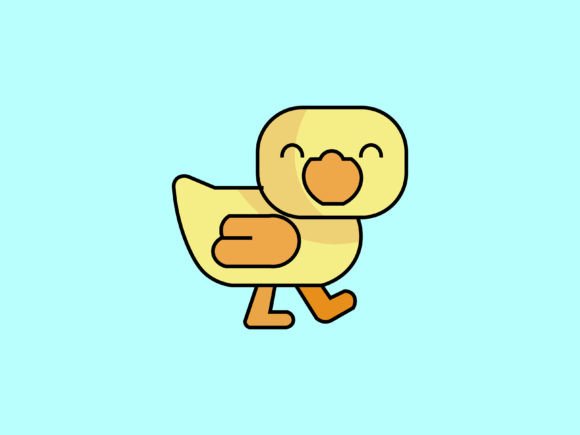 The Ultimate Kawaii Animal Duck Icon for Whimsical Designs